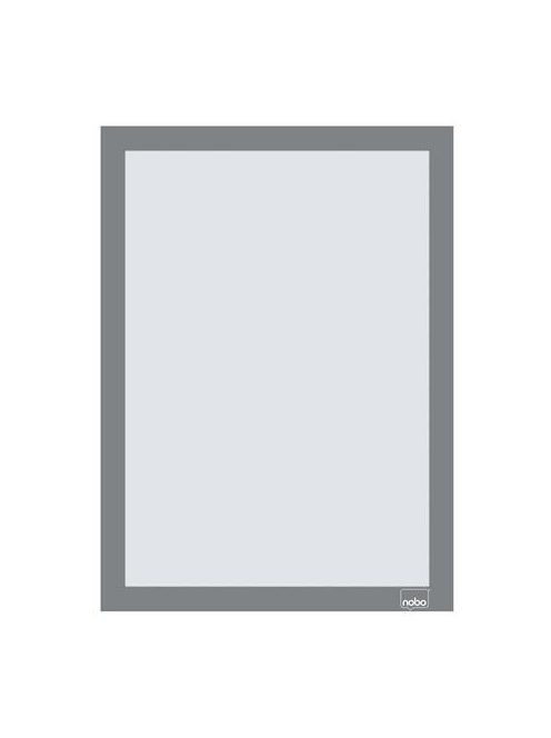 NOBO Posztertábla, fali, A4 méret, műanyag keret, 2 db, NOBO, ezüst