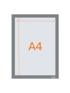 NOBO Posztertábla, fali, A4 méret, műanyag keret, 2 db, NOBO, ezüst