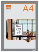 NOBO Posztertábla, fali, A4 méret, műanyag keret, 2 db, NOBO, ezüst