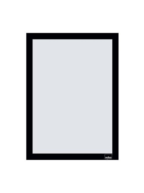 NOBO Posztertábla, fali, A4 méret, műanyag keret, 2 db, NOBO, fekete