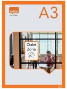 NOBO Posztertábla, fali, A3 méret, műanyag keret, 2 db, NOBO, narancs