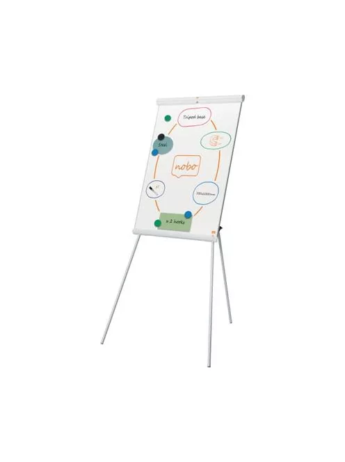 NOBO Flipchart tábla, mágneses felület, 70x100 cm, EcoLabel, NOBO "Premium Plus", fehér