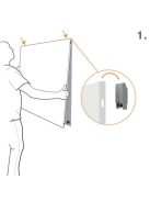 NOBO Fehértábla, mágneses, 120x90 cm, keret nélkül, NOBO "Infinity"
