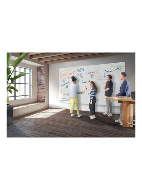 NOBO Fehértábla, mágneses, 120x90 cm, keret nélkül, NOBO "Infinity"