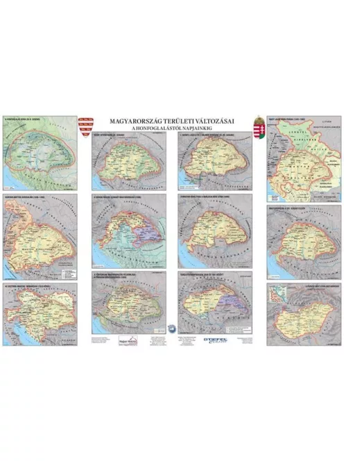 STIEFEL Könyökalátét, kétoldalas, STIEFEL "Magyar történelmi áttekintés/Területi változások"