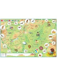  STIEFEL Könyökalátét, kétoldalas, STIEFEL, "Gyerek Magyarország közigazgatása/domborzata"