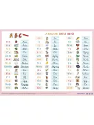 STIEFEL Könyökalátét, kétoldalas, A3, STIEFEL "A magyar ábécé betűi"