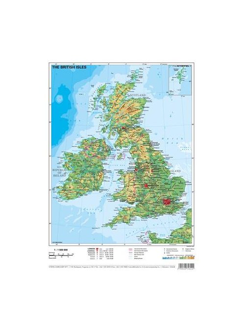 STIEFEL Könyökalátét, kétoldalas, A3, STIEFEL "The English Alphabet/Great-Britain"