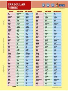   STIEFEL Tanulói munkalap, A4, STIEFEL "Irregular Verbs"