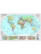 STIEFEL Kaparós Világtérkép, 84x57 cm, STIEFEL, A Föld országai, arany bevonat