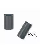 Mágneses tolltartó és táblatörlő, fekete, 12,8x6x3 cm