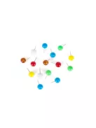 Térképtű, gömbfejű, 200 db, vegyes színű