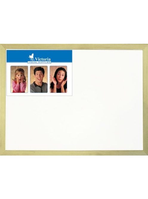 VICTORIA VISUAL Fehértábla, nem mágneses, 30x40 cm, fa keret, VICTORIA VISUAL