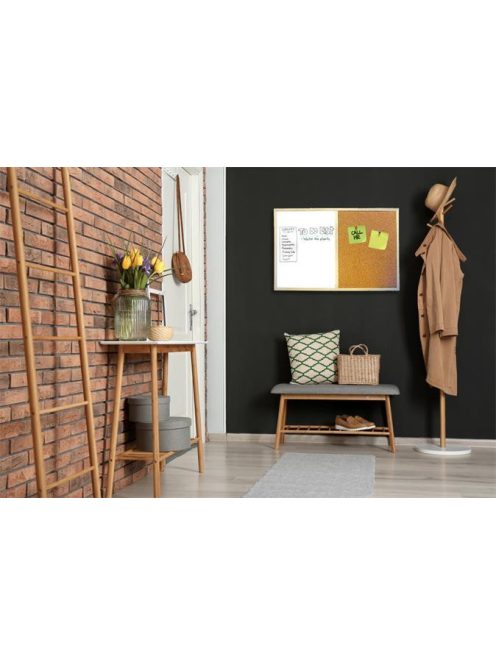 VICTORIA VISUAL Kombitábla, 40x60 cm, fakeret, VICTORIA VISUAL