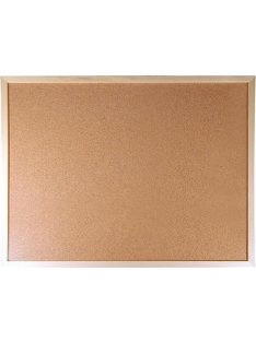   VICTORIA VISUAL Parafatábla, kétoldalas (parafa/parafa), 30x40 cm, fa keret, VICTORIA VISUAL