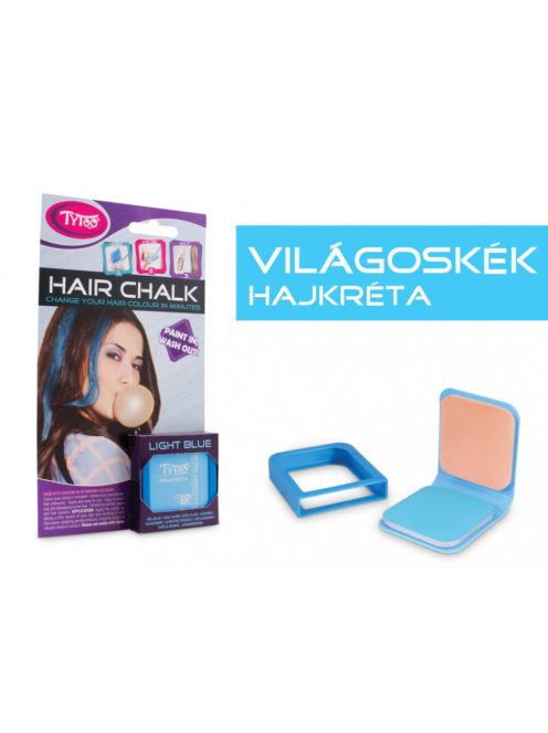 Hajkréta, szivárvány tincsek, 6g, világoskék