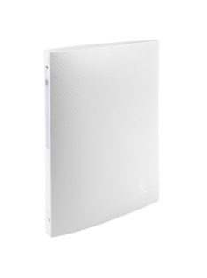   Gyűrűskönyv, A4, 4 gyűrűs, PP, cimkével, A4-s maxi, 20 mm-s gerinc, PP, fehér