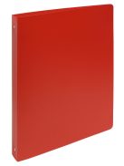 Gyűrűskönyv, A4, 4 gyűrűs, PP, A4-s maxi, 40 mm-s gerinc, PP, piros