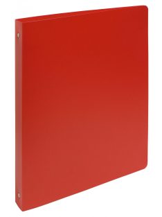   Gyűrűskönyv, A4, 4 gyűrűs, PP, A4-s maxi, 40 mm-s gerinc, PP, piros