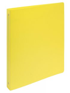   Gyűrűskönyv, A4, 4 gyűrűs, PP, A4-s maxi, 40 mm-s gerinc, PP, sárga