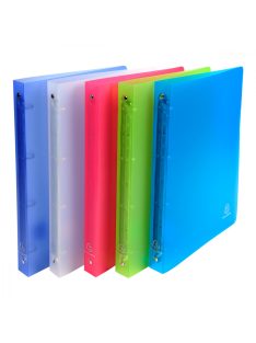   Gyűrűskönyv, 4 gyűrűs Chromaline, A4-s maxi, 30 mm-s gerinc, PP, vegyes