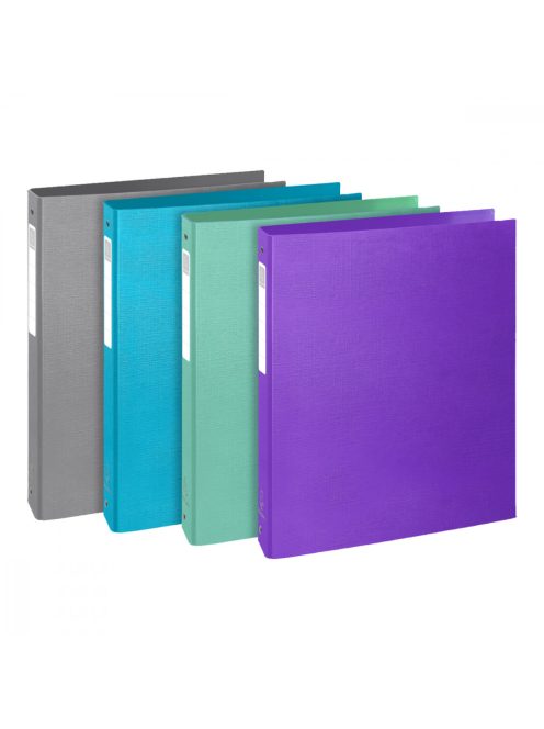 Gyűrűskönyv 4 gy. Teksto, A4, 40 mm, bevonatos karton, zöld