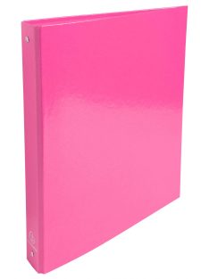   Gyűrűskönyv, A4, 4 gyűrűs, Iderama, A4-s maxi, 40 mm-s gerinc, kemény karton, rózsszín