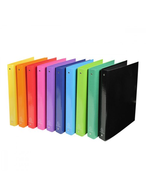 Gyűrűskönyv, A4, 4 gyűrűs, Iderama, A4-s maxi, 40 mm-s gerinc, kemény karton, rózsszín