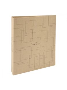   Gyűrűskönyv, 4 gyűrűs Eterneco Geometric, A4, 40 mm, karton,  O gyűrűk