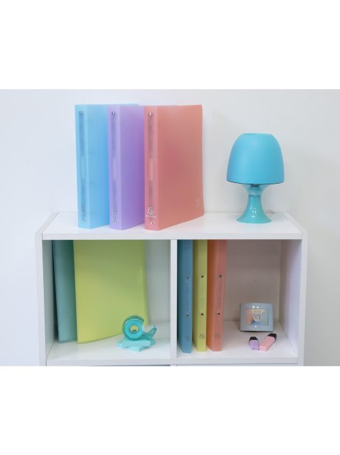 Gyűrűskönyv 4 gyűrűs, PP, Chromaline pasztell, A4 maxi, gerinc:  40 mm, PP, zöld