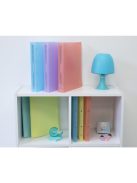 Gyűrűskönyv 4 gyűrűs, PP, Chromaline pasztell, A4 maxi, gerinc:  40 mm, PP, korall