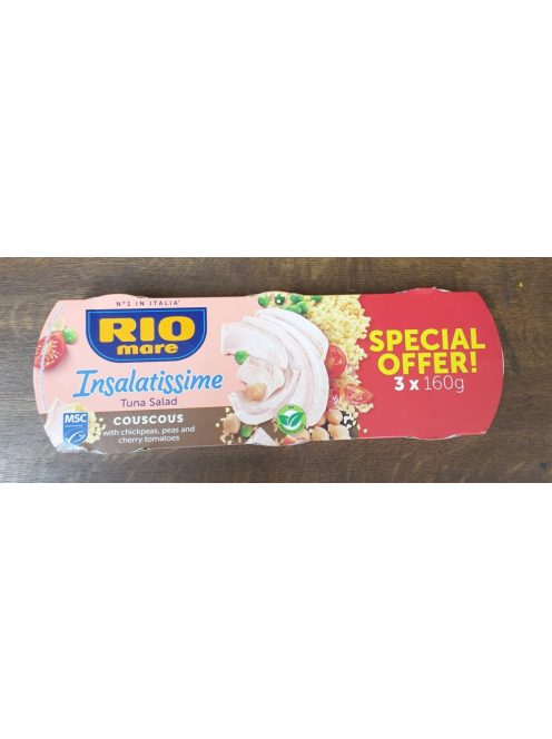 Tonhalsaláta RIO MARE Insalatissime kuszkuszos 480g/3x 160g